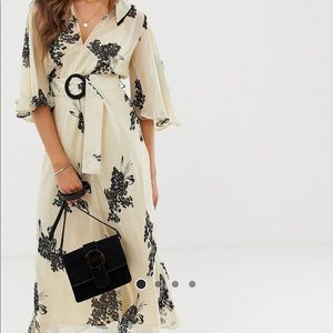ASOS Floral Belted Dress